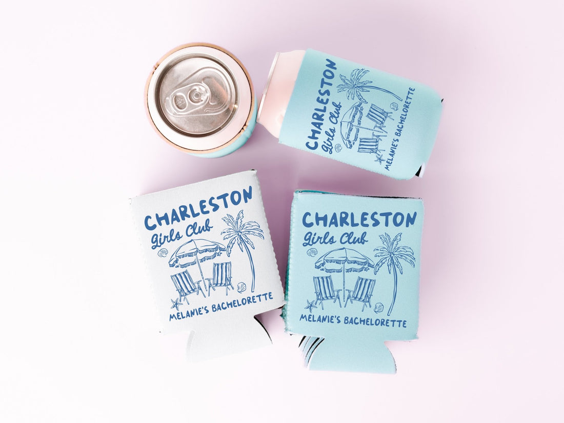 Charleston Girls Club Bachelorette Party Can Coolers - peachy bash com