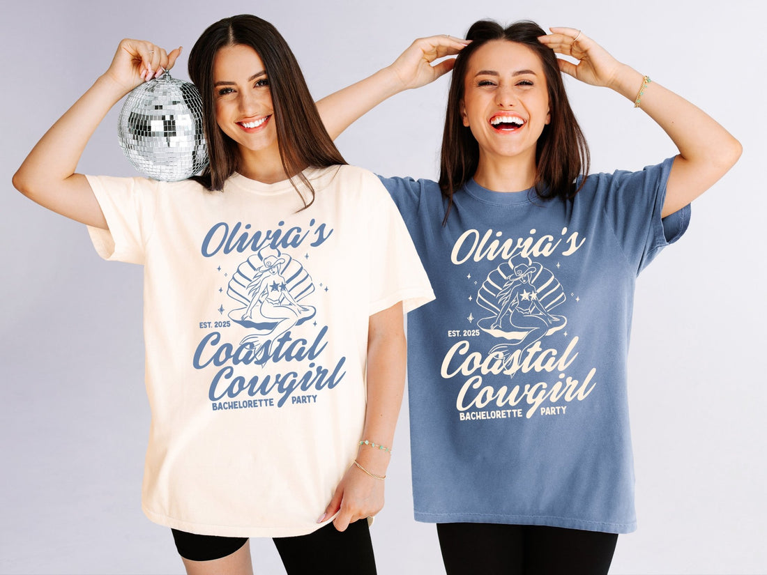 Coastal Cowgirl Bachelorette Party T-Shirts - peachy bash com