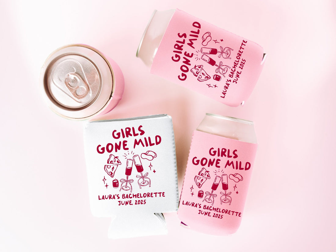 Girls Gone Mild Bachelorette Party Can Coolers - peachy bash com