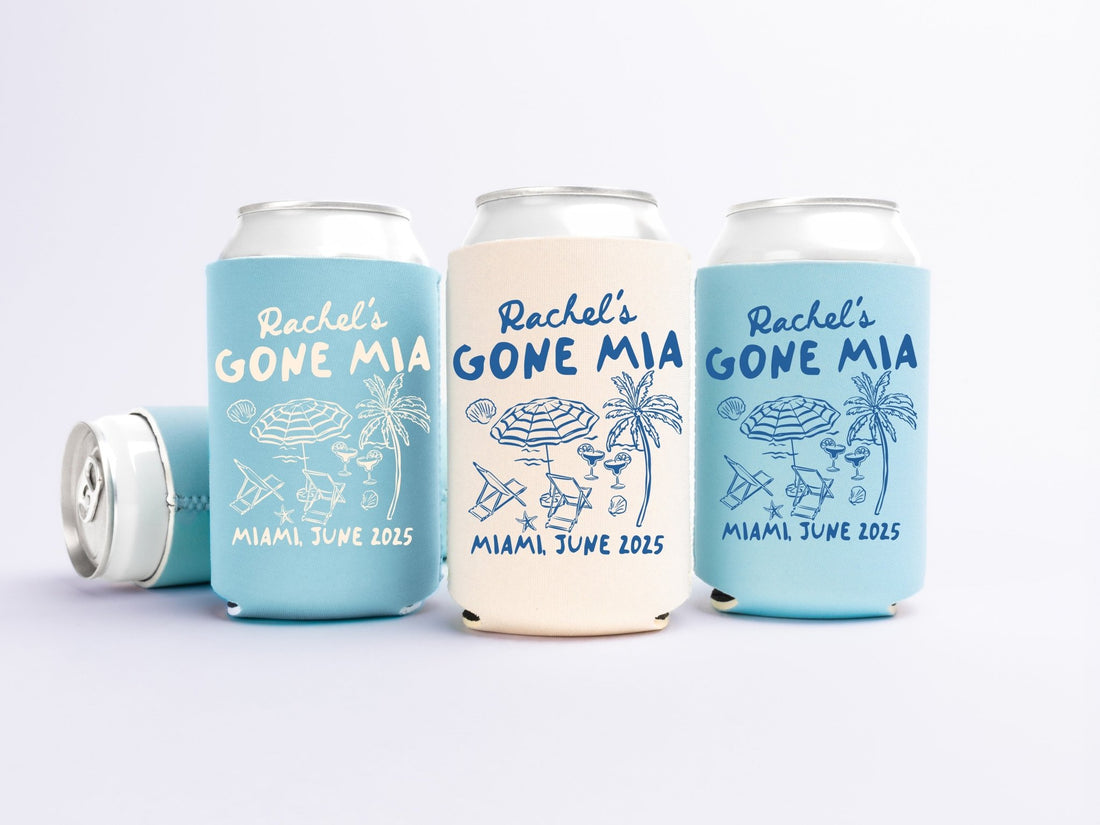 Gone Mia Bachelorette Party Can Coolers - peachy bash com