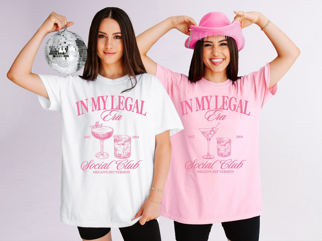 In My Legal Era 21st Birthday Party T-Shirts - peachy bash com
