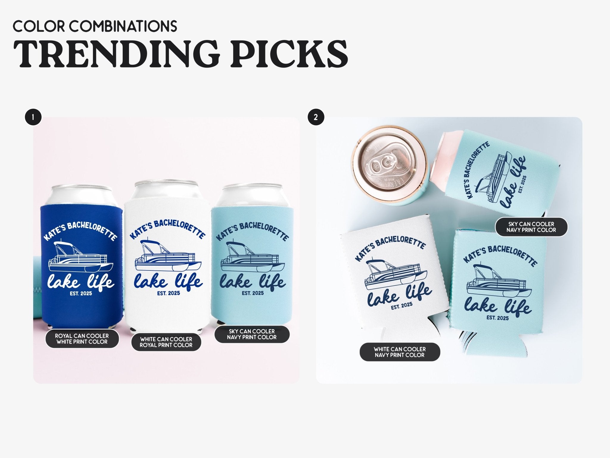 Lake Bachelorette Party Can Coolers - peachy bash com