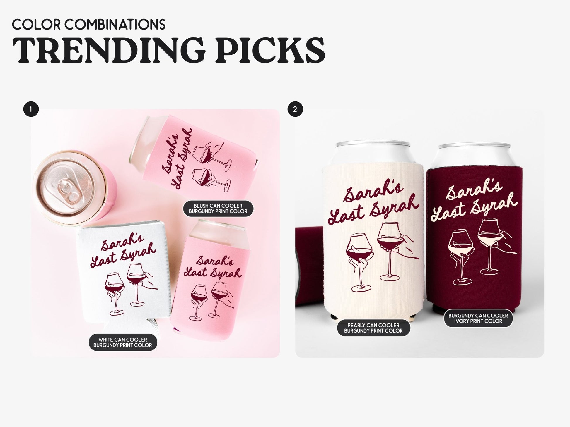 Last Syrah Bachelorette Party Can Coolers - peachy bash com