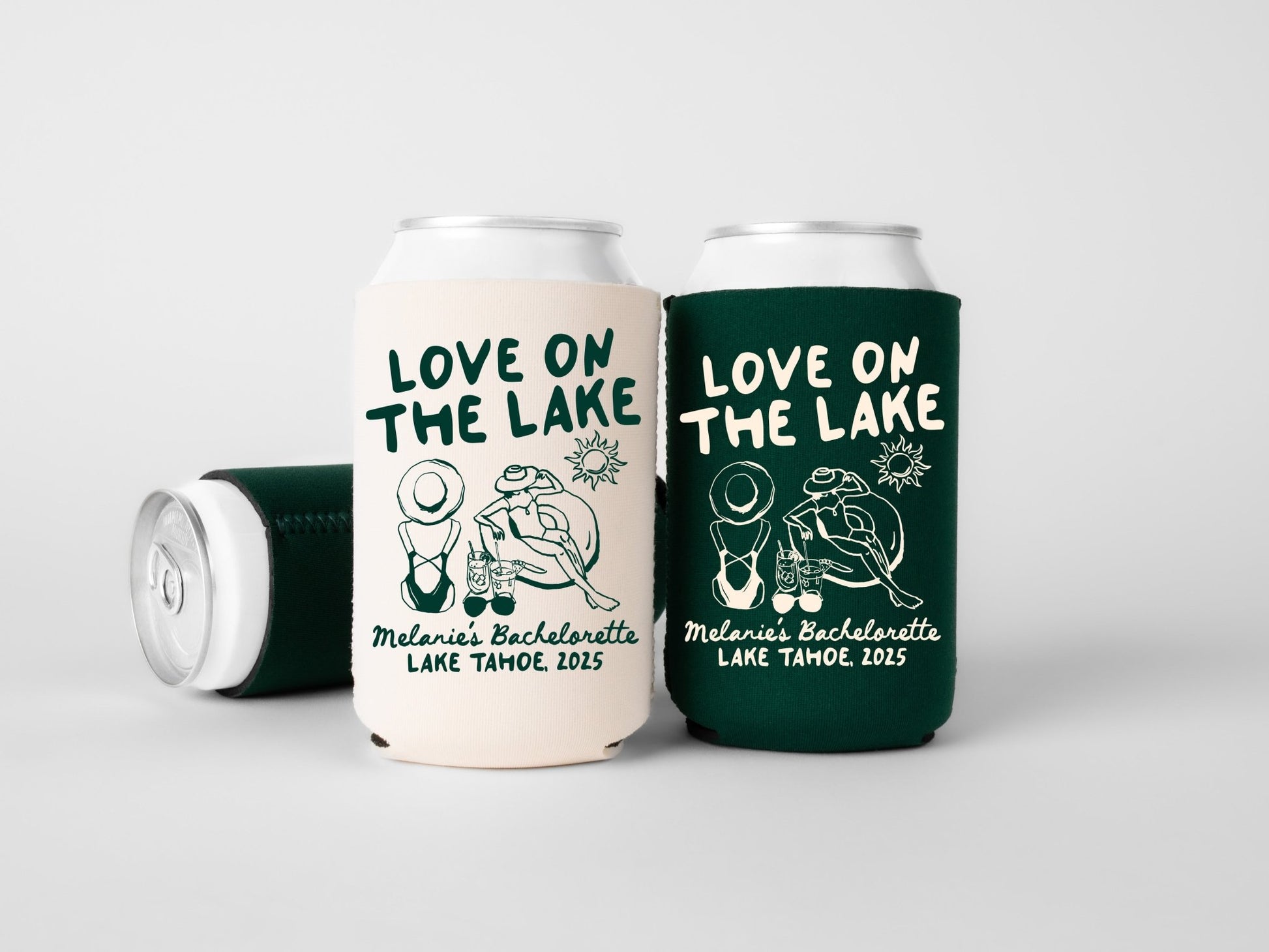Love On The Lake Bachelorette Party Can Coolers - peachy bash com