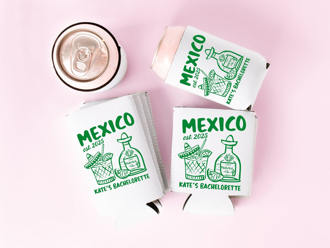 Mexico Bachelorette Party Can Coolers - peachy bash com