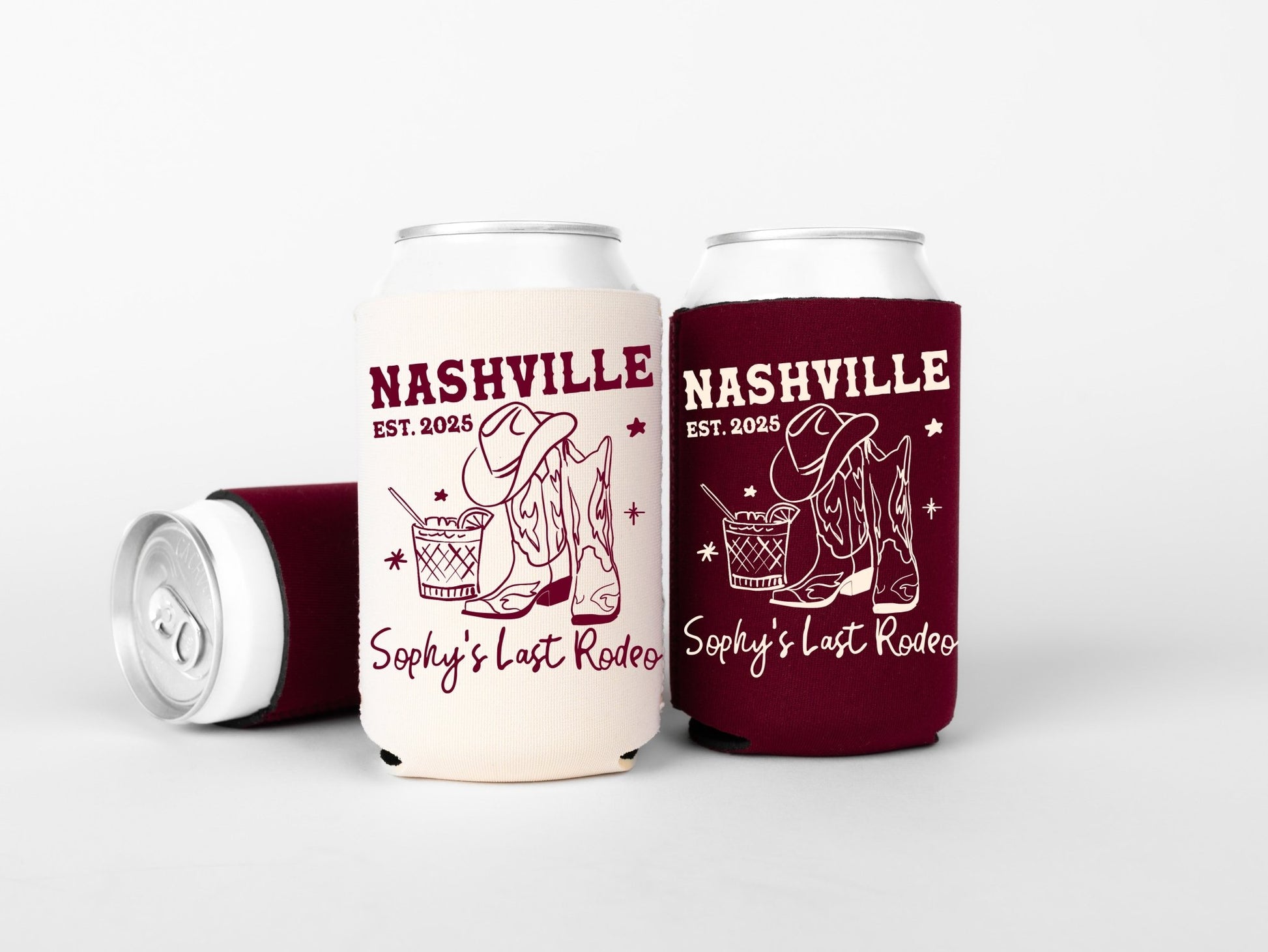 Nashville Bachelorette Party Can Coolers - peachy bash com