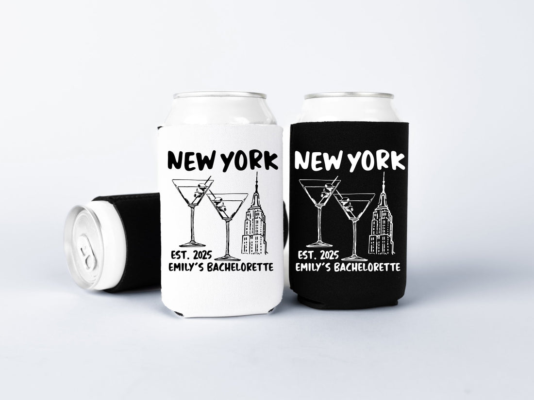 New York Bachelorette Party Can Coolers - peachy bash com