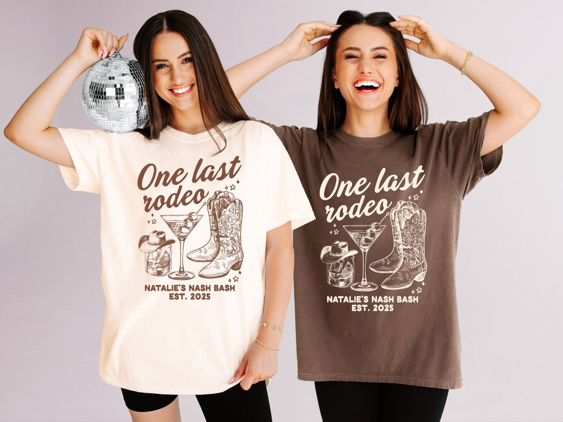 One Last Rodeo Bachelorette Party T-Shirts - peachy bash com