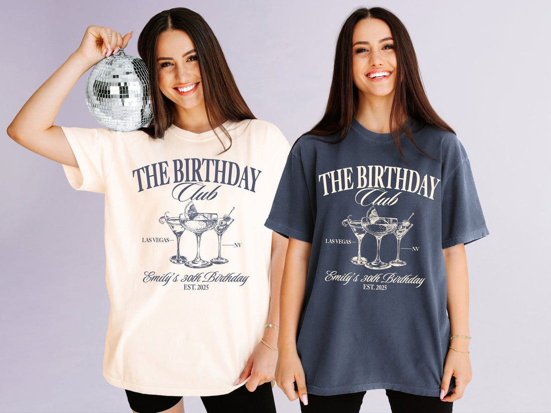The Birthday Club 30th Birthday Party T-Shirts - peachy bash com