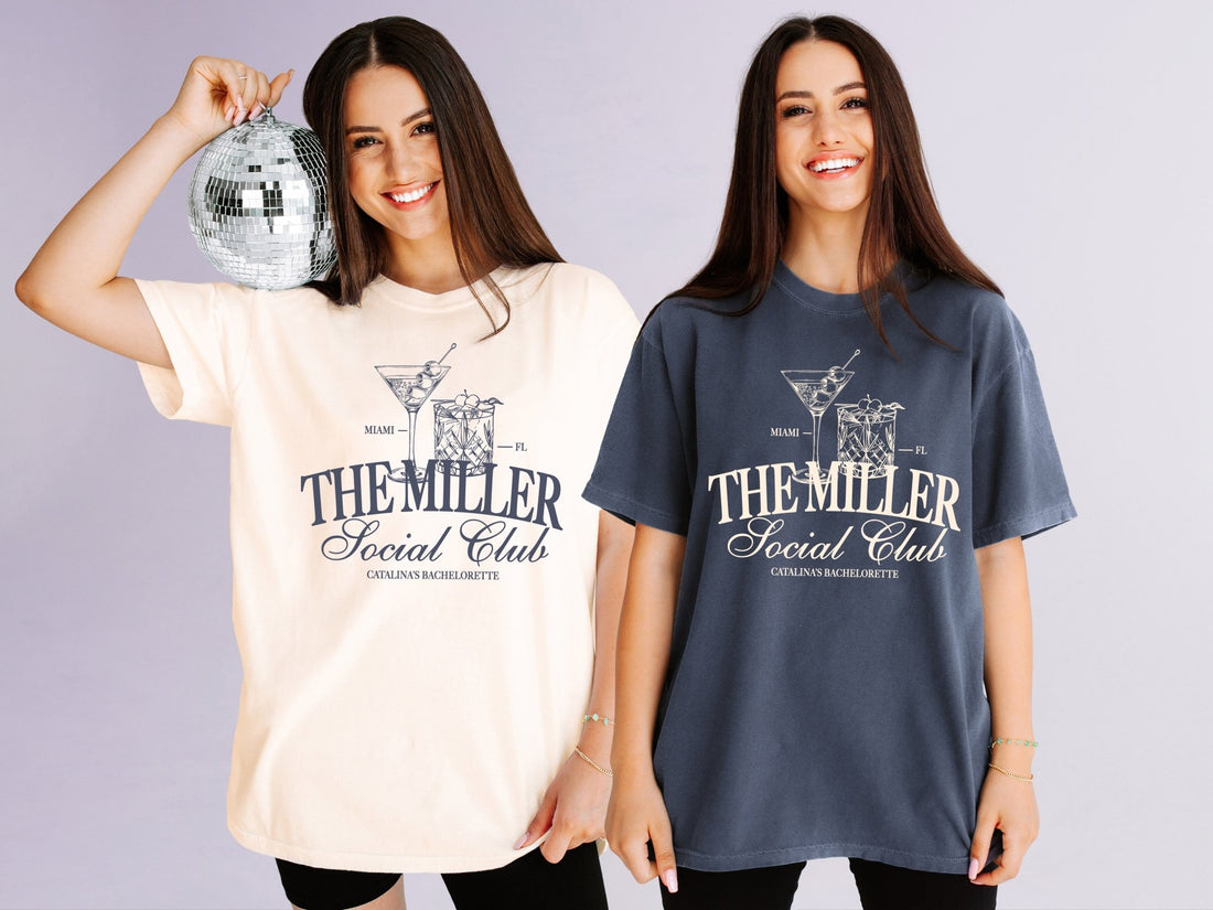 Bride Social Club Bachelorette Party T-Shirts - peachy bash com