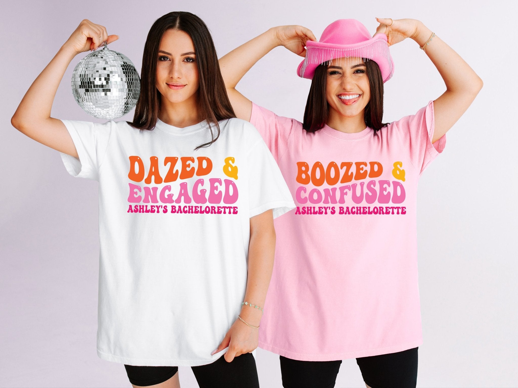 Dazed and Engaged Bachelorette Party T-Shirts - peachy bash com