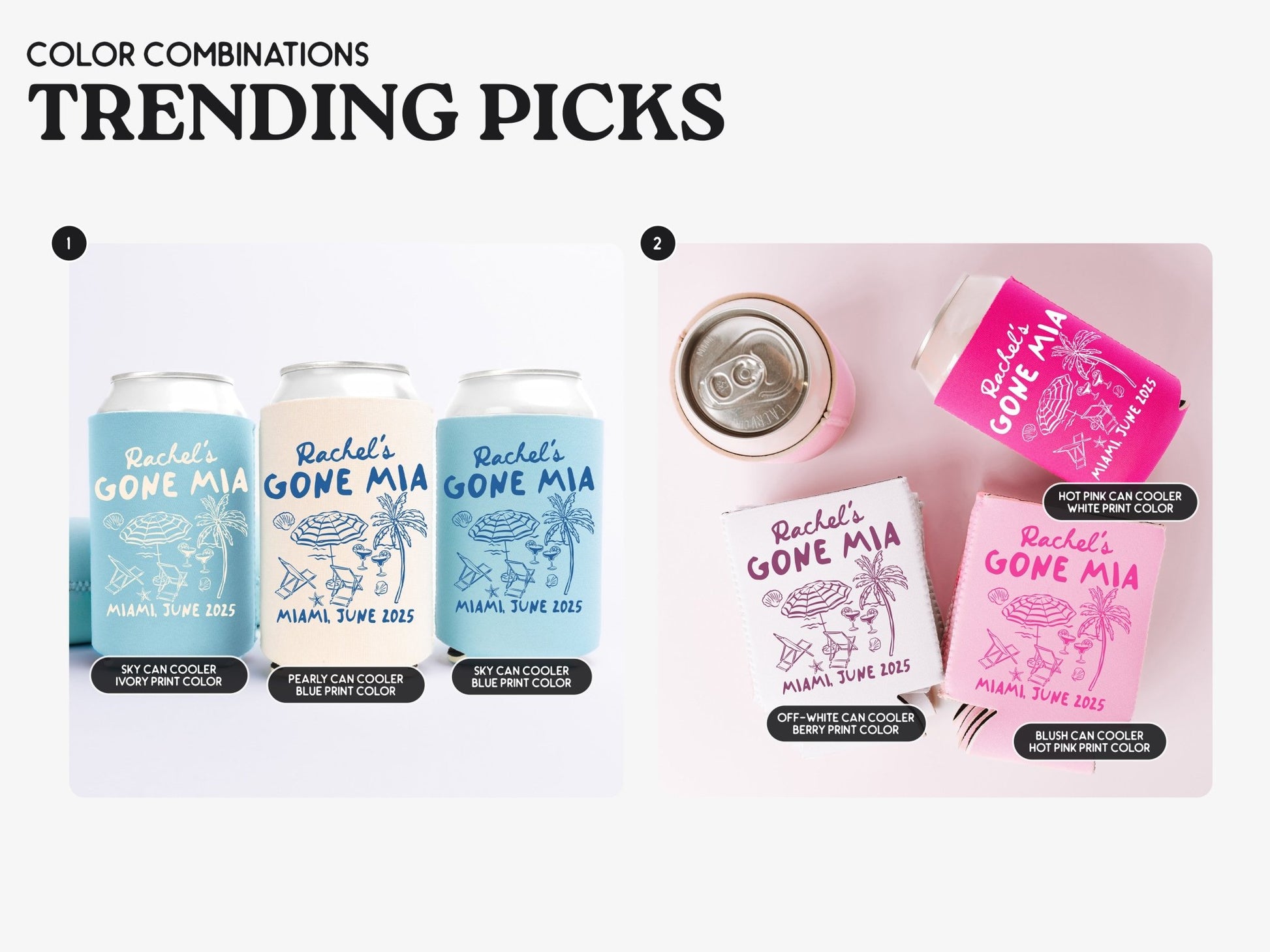 Gone Mia Bachelorette Party Can Coolers - peachy bash com