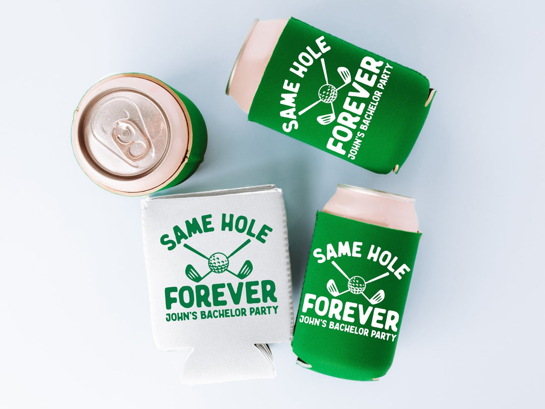 Same Hole Forever Bachelorette Party Can Coolers - peachy bash com