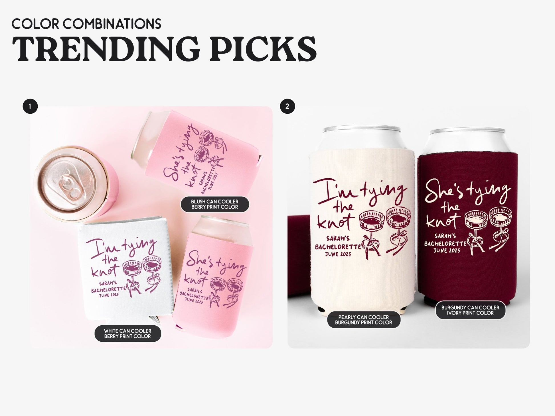 She's Tying The Knot Bachelorette Party Can Coolers - peachy bash com