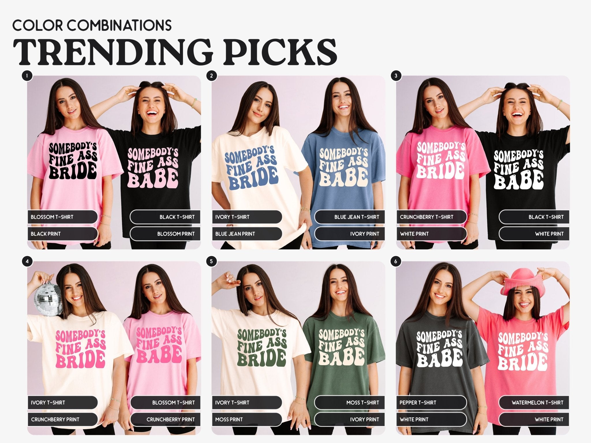 Somebody's Fine Ass Bride Bachelorette Party T-Shirts - peachy bash com