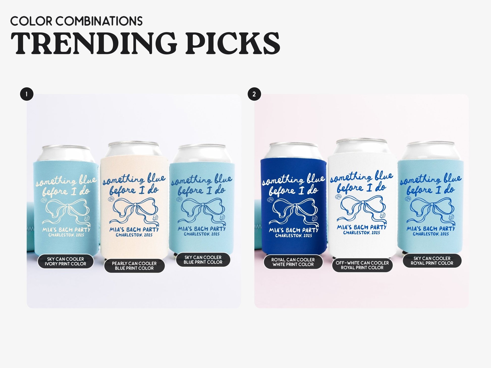 Something Blue Before I Do Bachelorette Party Can Coolers - peachy bash com