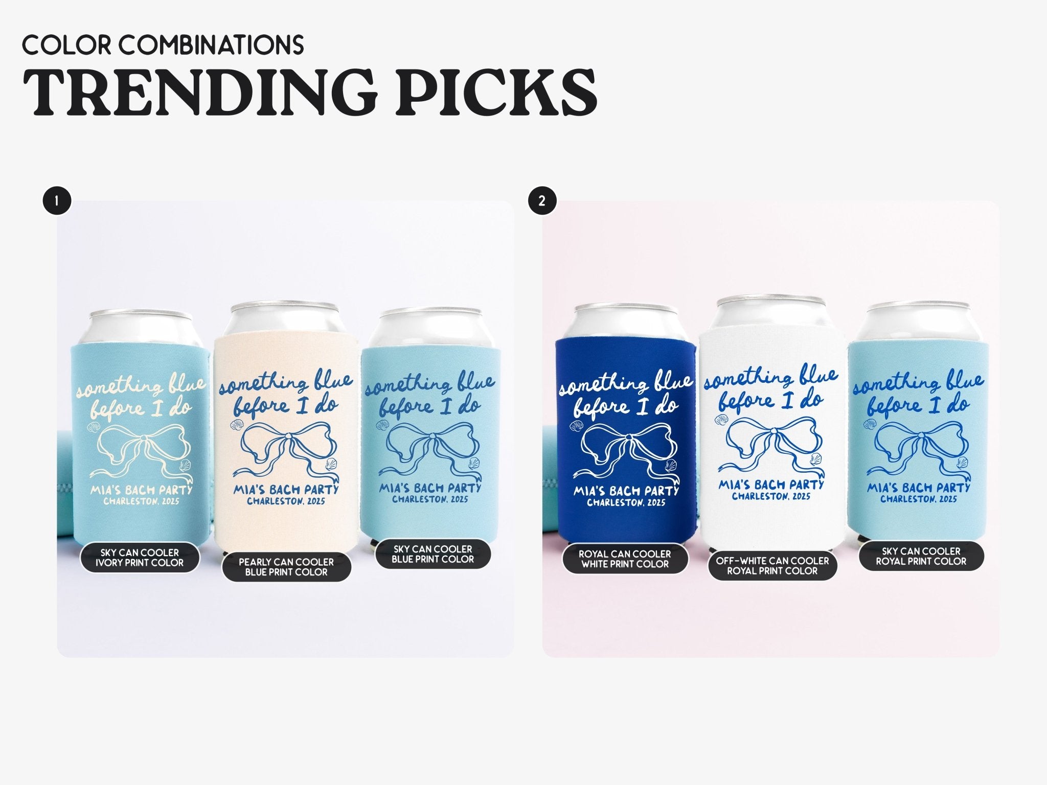 Something Blue Before I Do Bachelorette Party Can Coolers - peachy bash com
