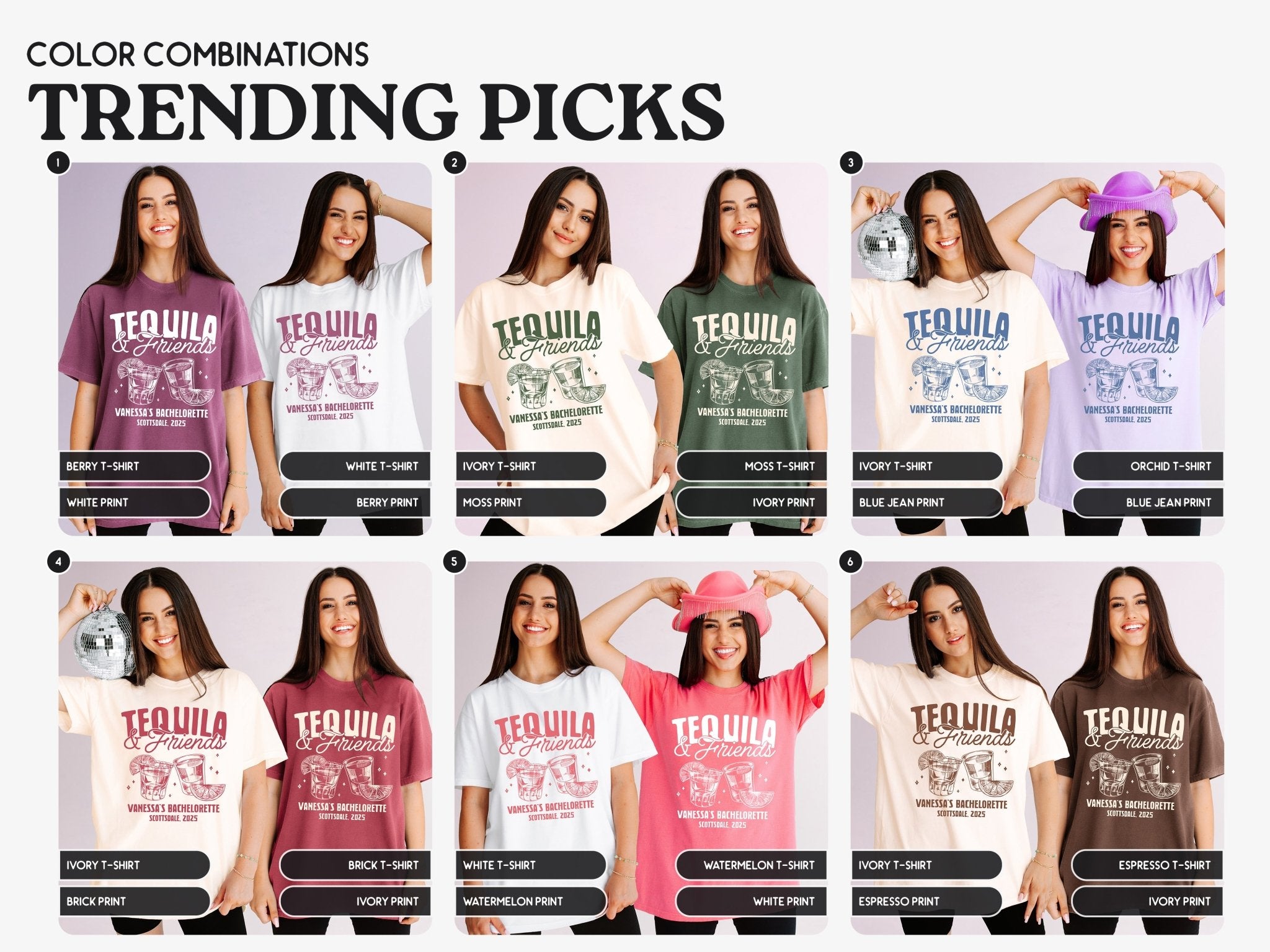 Tequila and Friends Bachelorette Party T-Shirts - peachy bash com