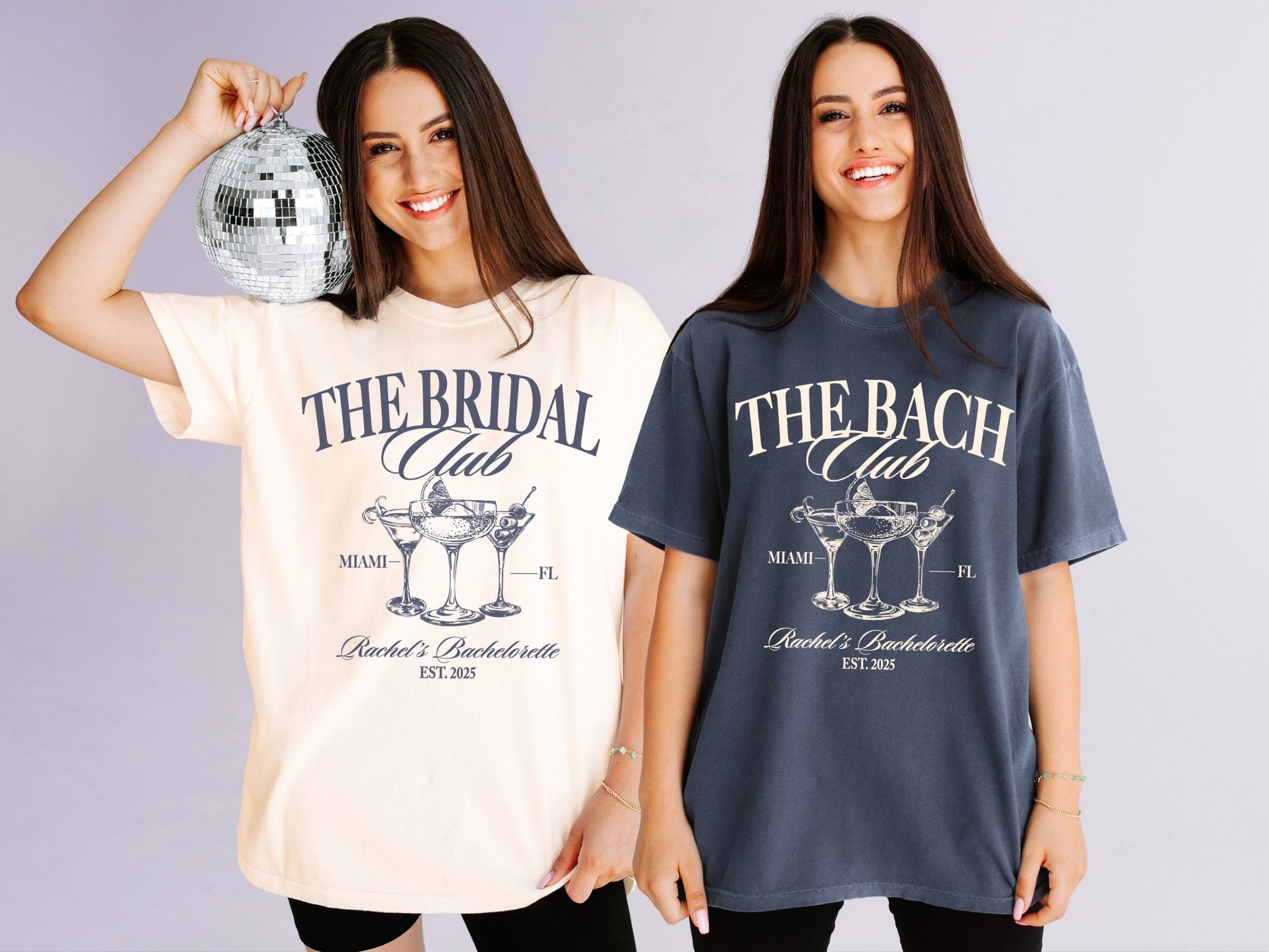 The Bridal Club & The Bach Club Bachelorette Party T-Shirts - peachy bash com