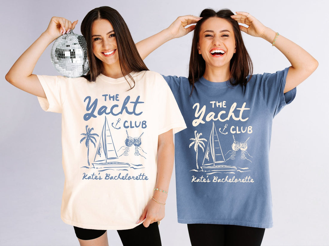 The Yacht Club Bachelorette Party T-Shirts - peachy bash com