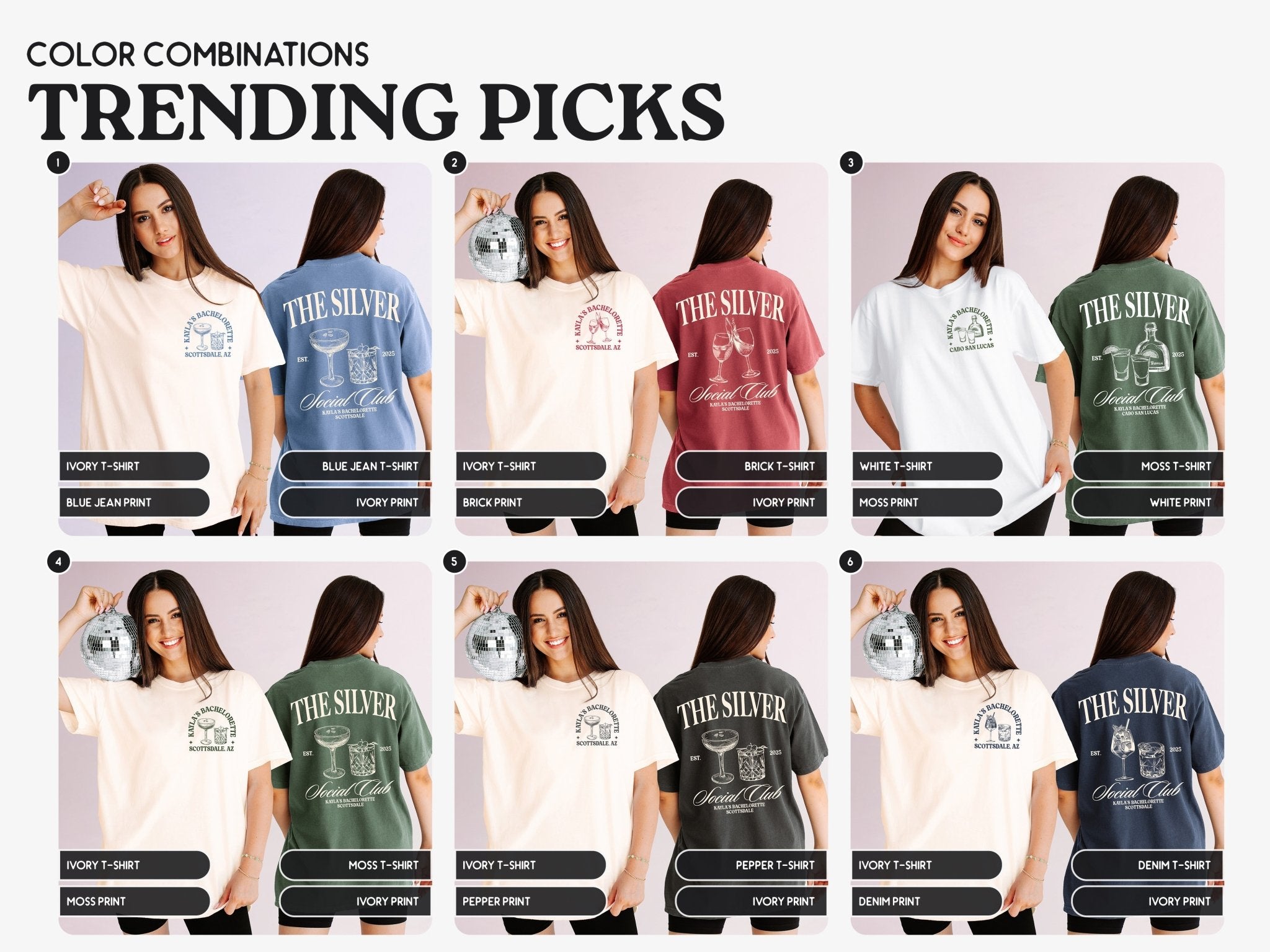 Wedding Weekend Social Club Bachelorette Party T-Shirts - peachy bash com